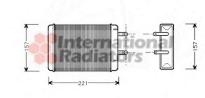 VAN WEZEL 37006001 -  Теплообменник, отопление салона